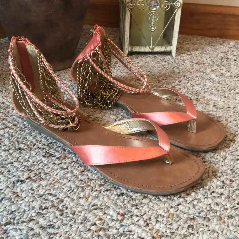 Sandals with Ankle Adornment